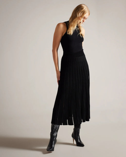 OLHAA-Skirts-Ottoman Striped Midi Skirt- Ted Baker Romania